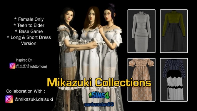 Sims 4 Mikazuki Collections at Aan Hamdan Simmer93