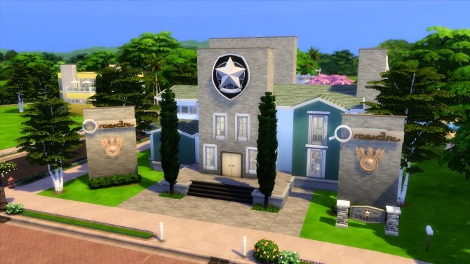 Sims 4 Simmer Police Department NO CC by iSandor at Mod The Sims