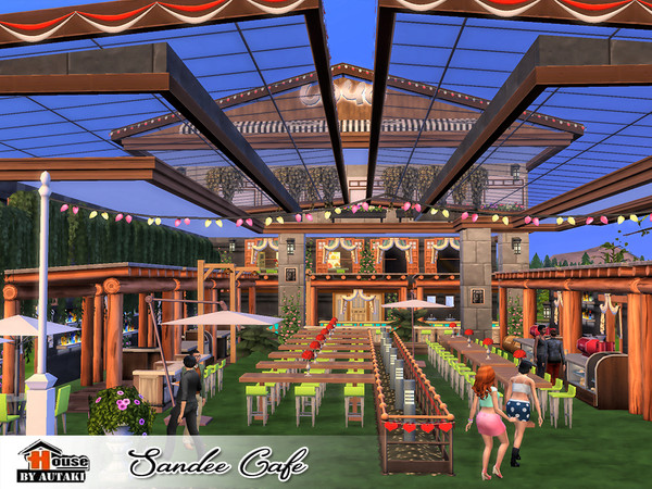 Sims 4 Sandee Cafe by autaki at TSR