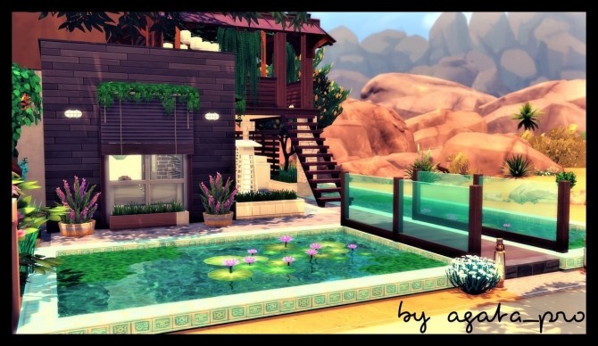 Sims 4 Summer Outdoor Kitchen at Agathea k