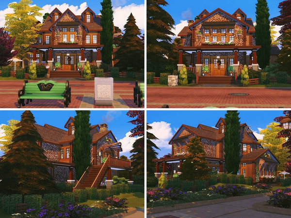 Sims 4 Beauty Of Autumn house by MychQQQ at TSR
