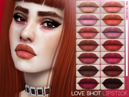 Love Shot Lipstick N192 by Pralinesims at TSR