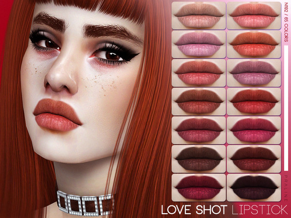 Sims 4 Love Shot Lipstick N192 by Pralinesims at TSR