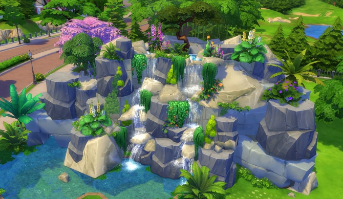 Sims 4 Waterfall CC