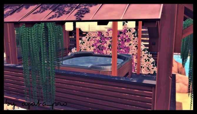 Sims 4 Summer Outdoor Kitchen at Agathea k