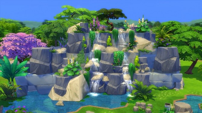 Sims 4 Nightingale Waterfall by Oo NURSE oO at Mod The Sims