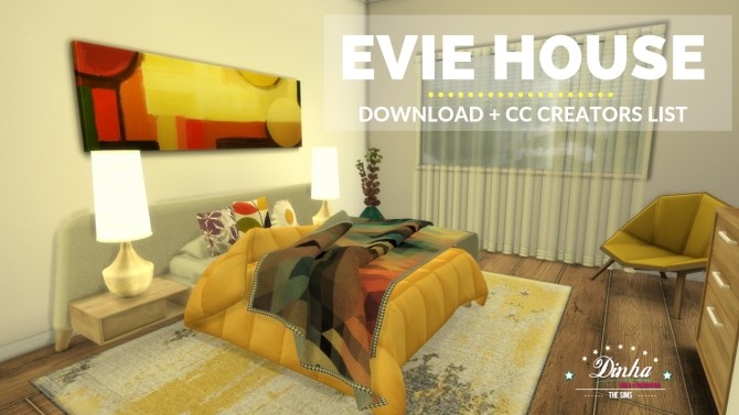 Sims 4 EVIE HOUSE at Dinha Gamer