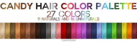Color palette at Candy Sims 4