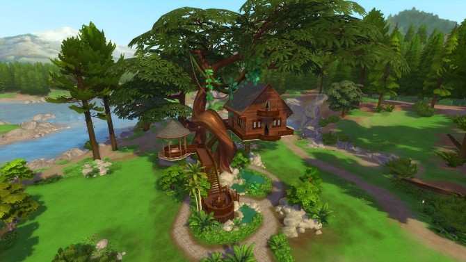 Sims 4 Tree House No CC by Oo NURSE oO at Mod The Sims