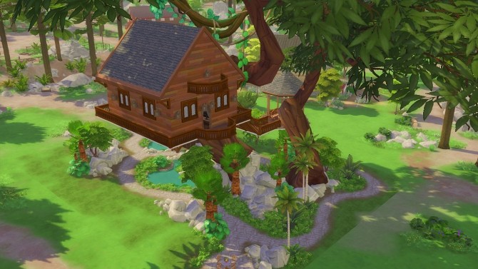 Sims 4 Tree House No CC by Oo NURSE oO at Mod The Sims