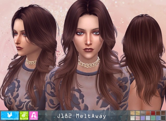 Sims 4 J182 MeltAway hair (P) at Newsea Sims 4