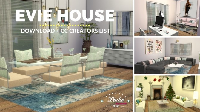 Sims 4 EVIE HOUSE at Dinha Gamer