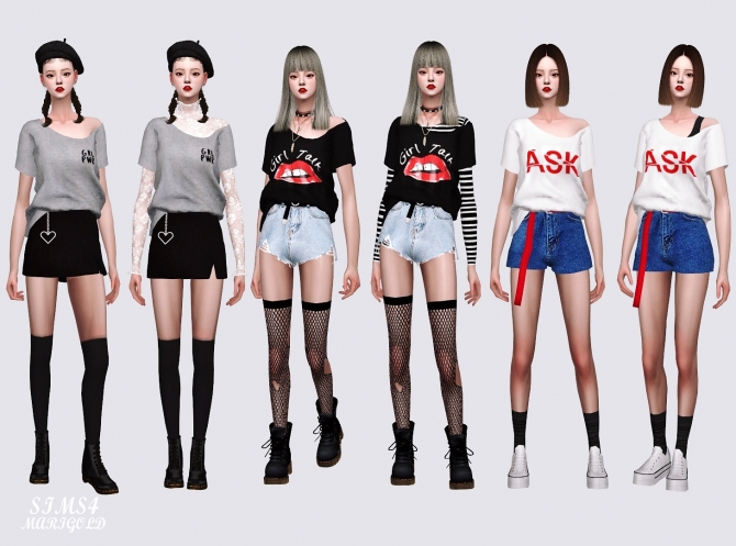 Natural T-shirt at Marigold » Sims 4 Updates