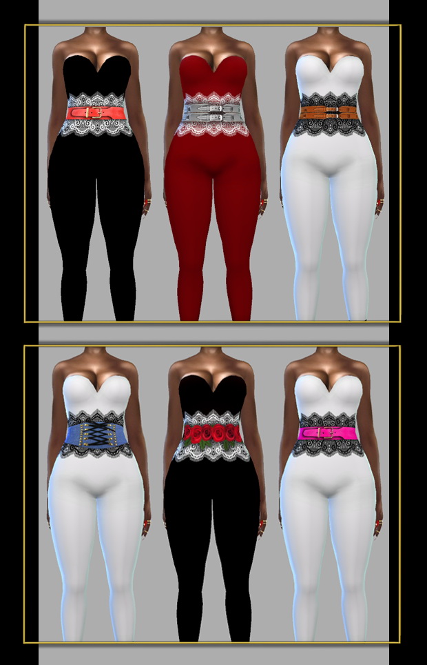 Sims 4 Bodysuit with lace at FusionStyle by Sviatlana