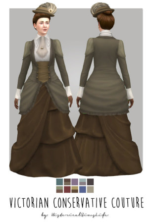 Victorian Conservative Couture at Historical Sims Life