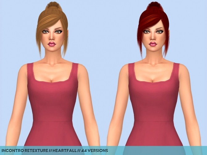Sims 4 5 Hair retextures at Heartfall