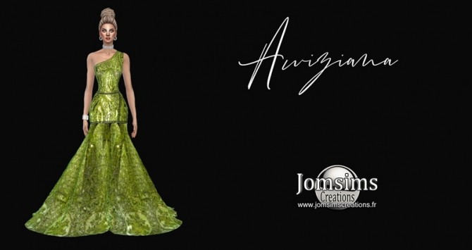 Sims 4 Awiziana dress at Jomsims Creations