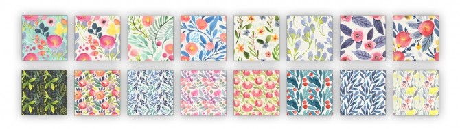 Sims 4 Floral Murals at Miss Ruby Bird