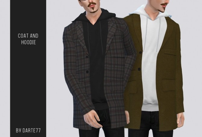Sims 4 Coat and Hoodie at Darte77
