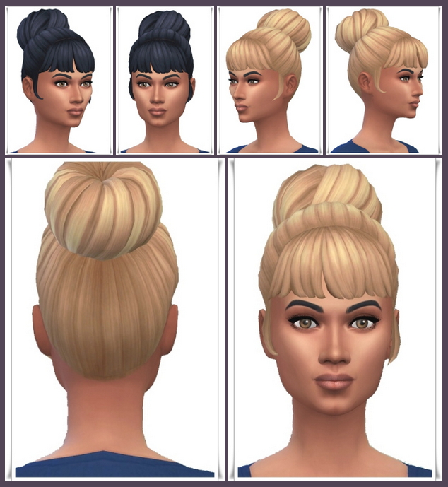 Sims 4 Cordelia’s Bun at Birksches Sims Blog
