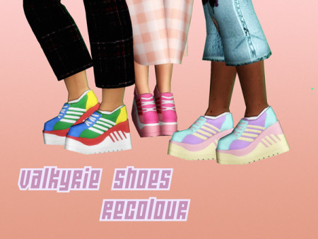 Valkyrie Shoes Recolor by CosmicCC at TSR