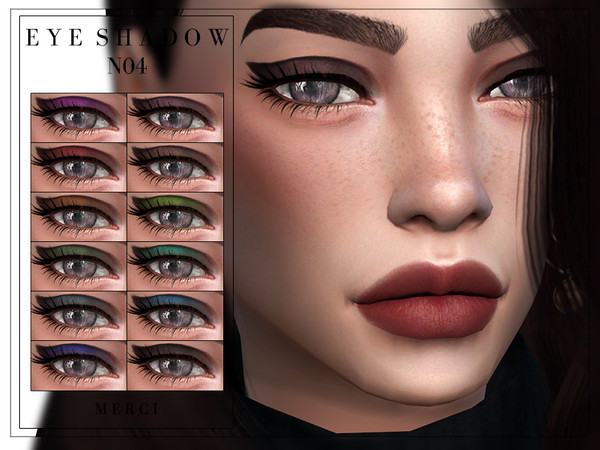 Sims 4 Eyeshadow N04 by Merci at TSR