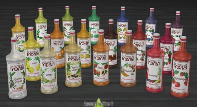 Sims 4 Bottles set by Sandy at Around the Sims 4