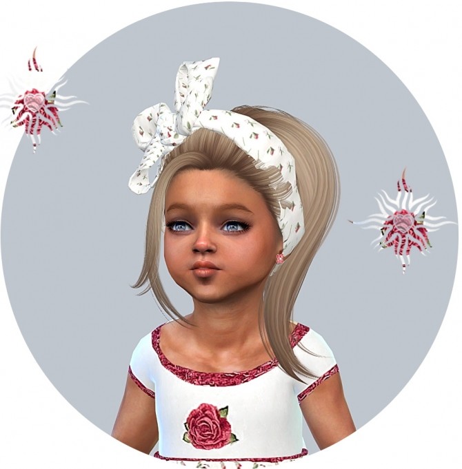 Sims 4 Designer Set Dress & Headband for little Girls at Sims4 Boutique