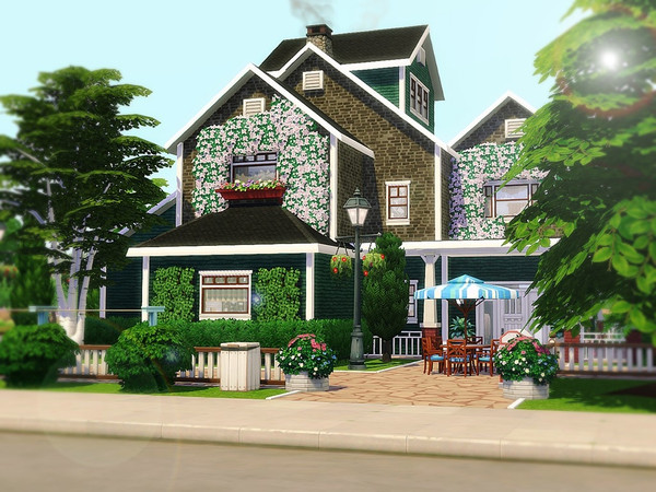 Sims 4 Simply Suburban House by MychQQQ at TSR
