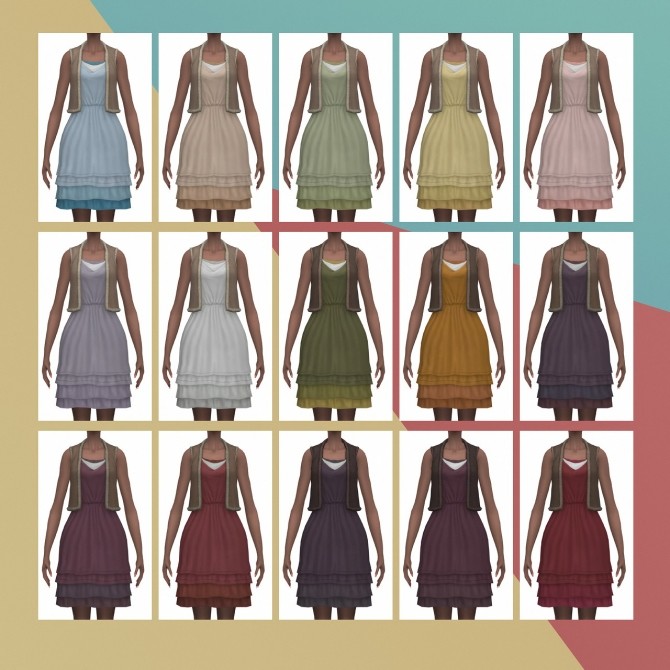 Sims 4 Boho Vintage Dress Slip S3 Conversion at Busted Pixels