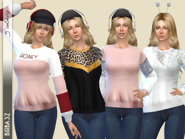 Sims 4 Sweatshirt Chic by Birba32 at TSR