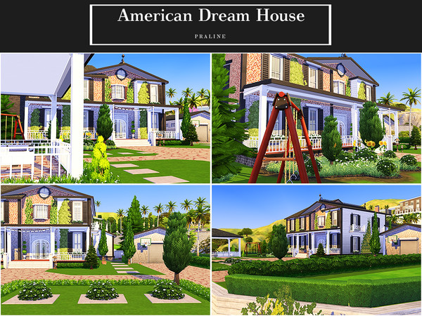 Sims 4 American Dream House by Pralinesims at TSR