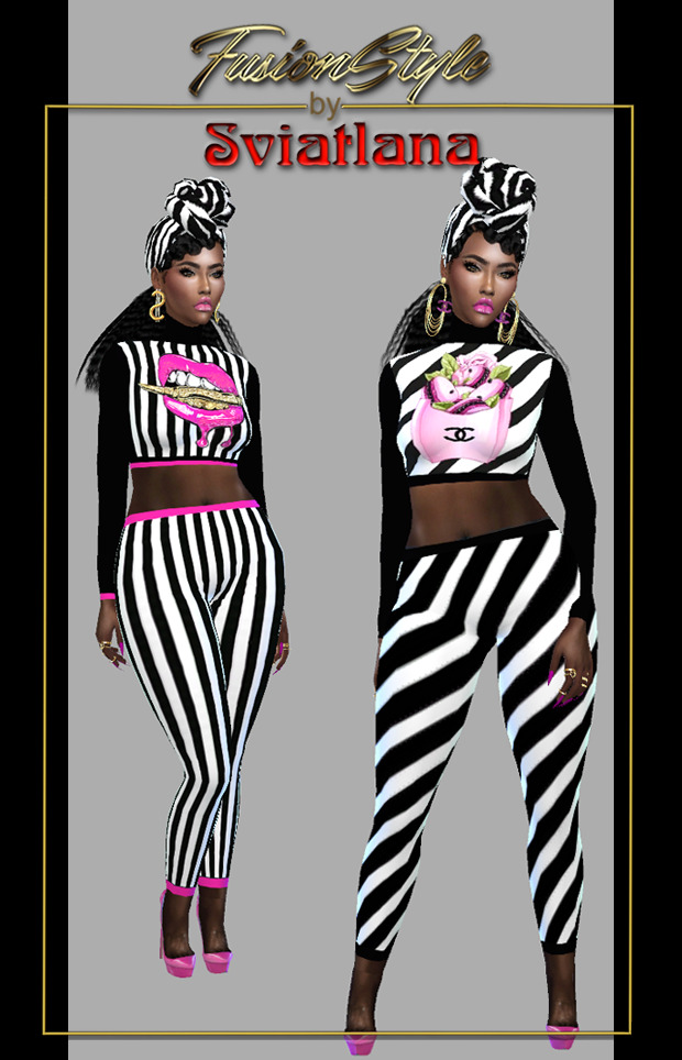 Sims 4 Top & Leggings at FusionStyle by Sviatlana