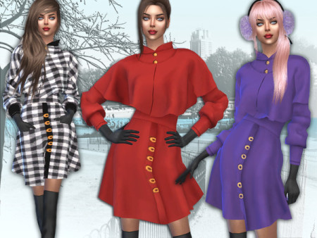 Coat with caped by Sims House at TSR