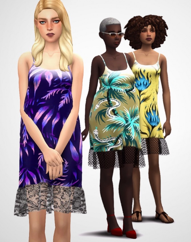 Sims 4 Dress Twinset Milano 2 at Nyuska