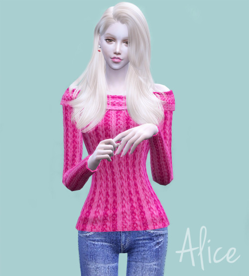 Sims 4 Sweater F 5COLORS at Ahri Sim4