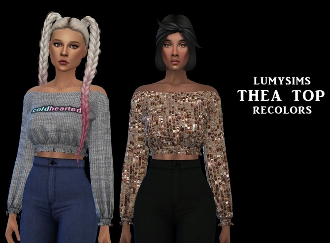 Sims 4 Thea Top at Leo Sims