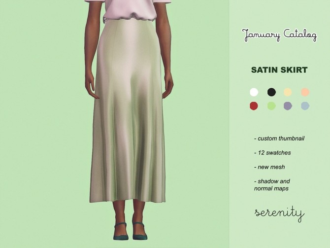 Sims 4 January catalog at SERENITY