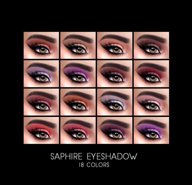 Sims 4 Saphire Eyeshadow at FROST SIMS 4
