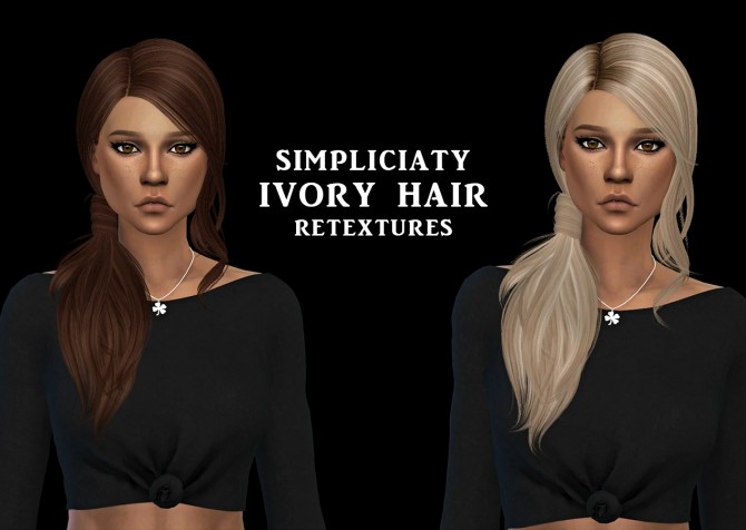 Sims 4 Ivory Hair Rc at Leo Sims