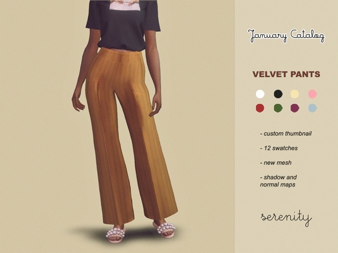 Sims 4 January catalog at SERENITY