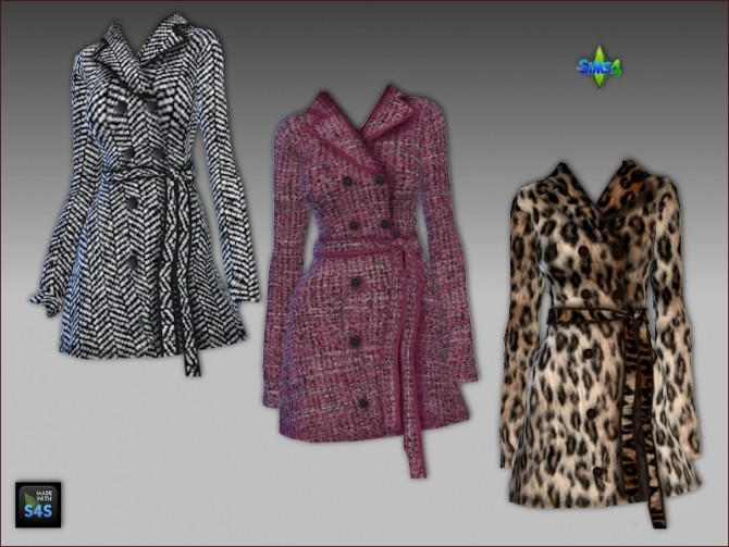 Sims 4 Coats and scarves by Mabra at Arte Della Vita