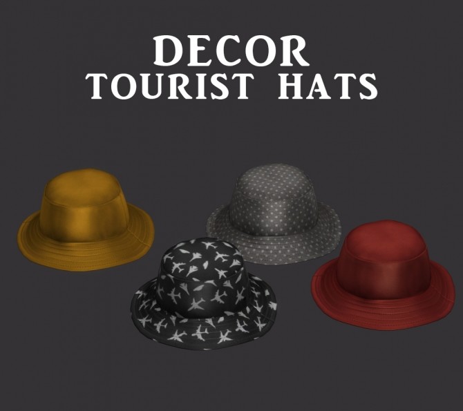 Sims 4 Tourist Hats at Leo Sims