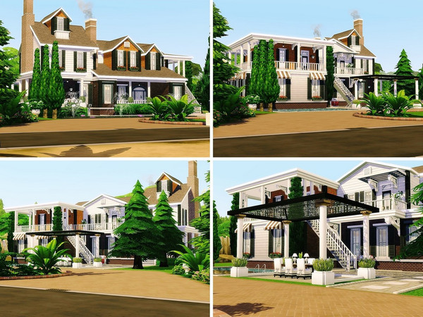 Sims 4 Family Hideout house BG by MychQQQ at TSR