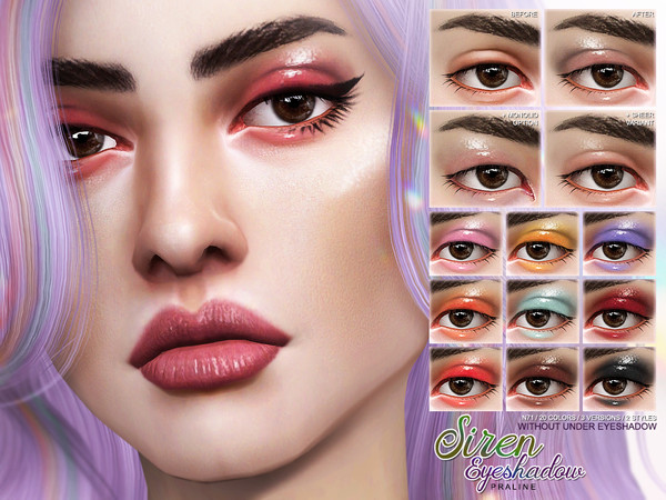 Sims 4 Siren Eyeshadow N71 by Pralinesims at TSR