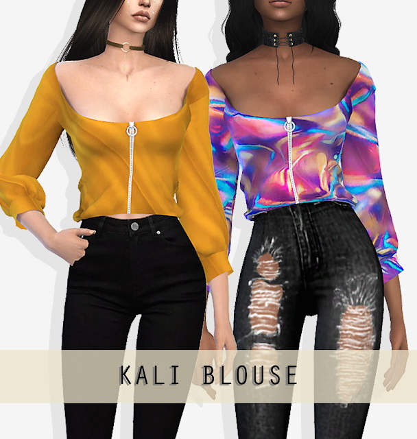 Sims 4 KALI BLOUSE at Grafity cc