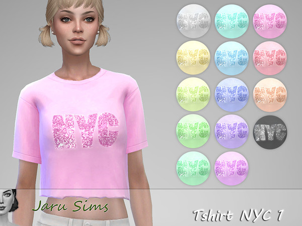 Sims 4 T shirt NYC 1 by Jaru Sims at TSR