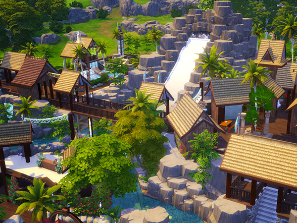 Sims 4 Tropical Amusement Park & Water Park by kaibellvert at TSR