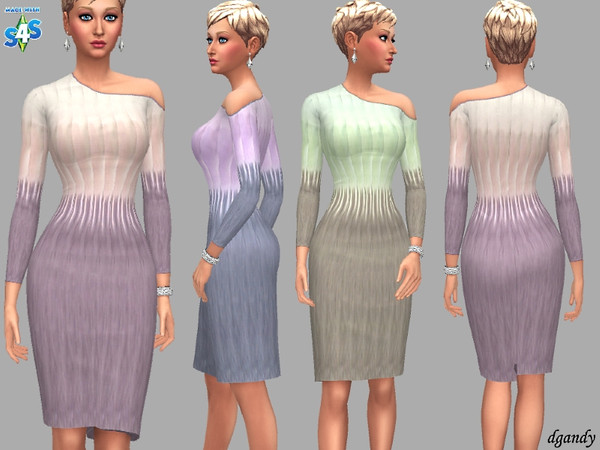 Sims 4 Dress F201901 6 by dgandy at TSR