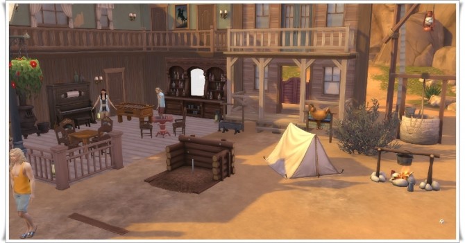 Sims 4 Oasis Western park at Birksches Sims Blog